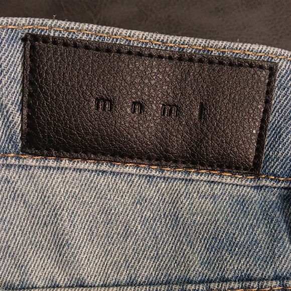 NWT! MNML Medium Blue Straight Jeans For Men - Picture 6 of 8